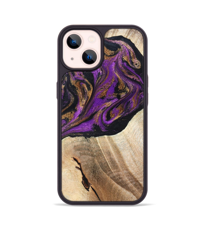 iPhone 14 Wood Phone Case - Onie (Purple, 819897)