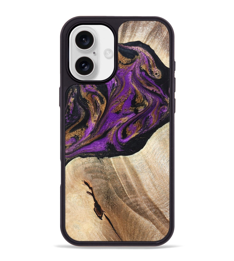 iPhone 16 Plus Wood Phone Case - Onie (Purple, 819897)