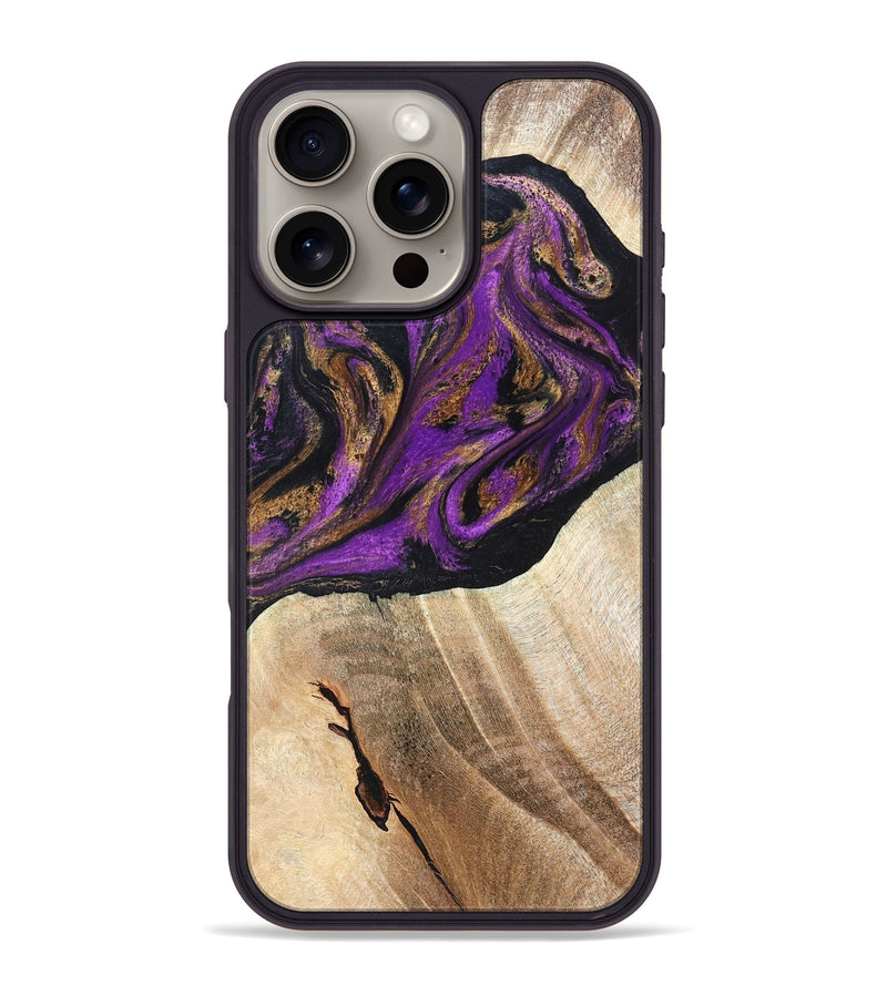 iPhone 16 Pro Max Wood Phone Case - Onie (Purple, 819897)