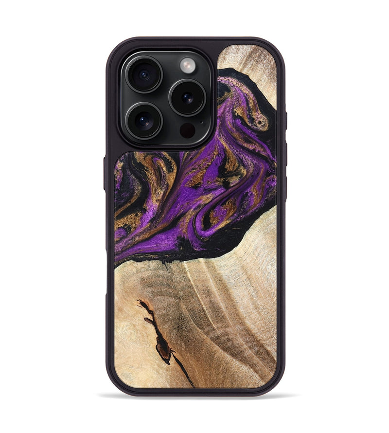 iPhone 16 Pro Wood Phone Case - Onie (Purple, 819897)