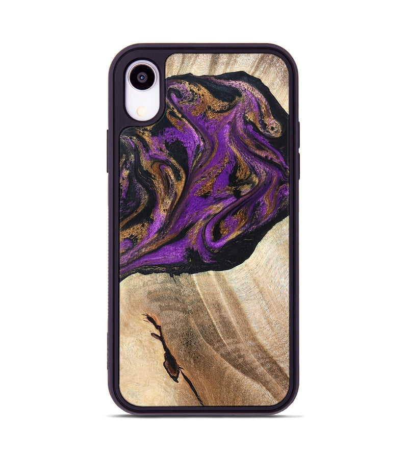 iPhone Xr Wood Phone Case - Onie (Purple, 819897)