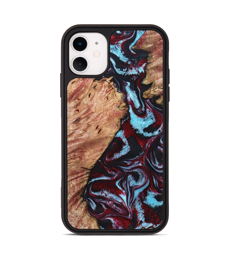 iPhone 11 Wood Phone Case - Marco (Red, 819898)