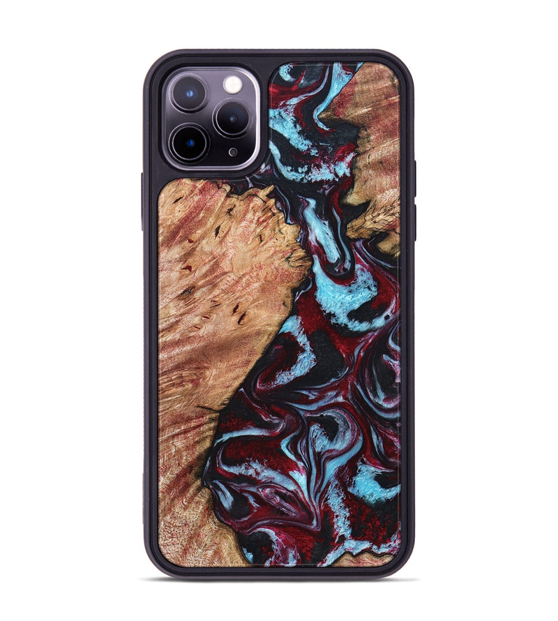 iPhone 11 Pro Max Wood Phone Case - Marco (Red, 819898)
