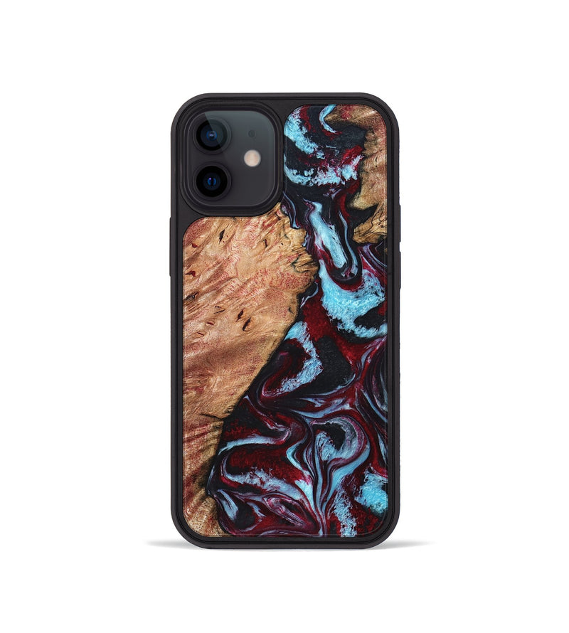 iPhone 12 mini Wood Phone Case - Marco (Red, 819898)