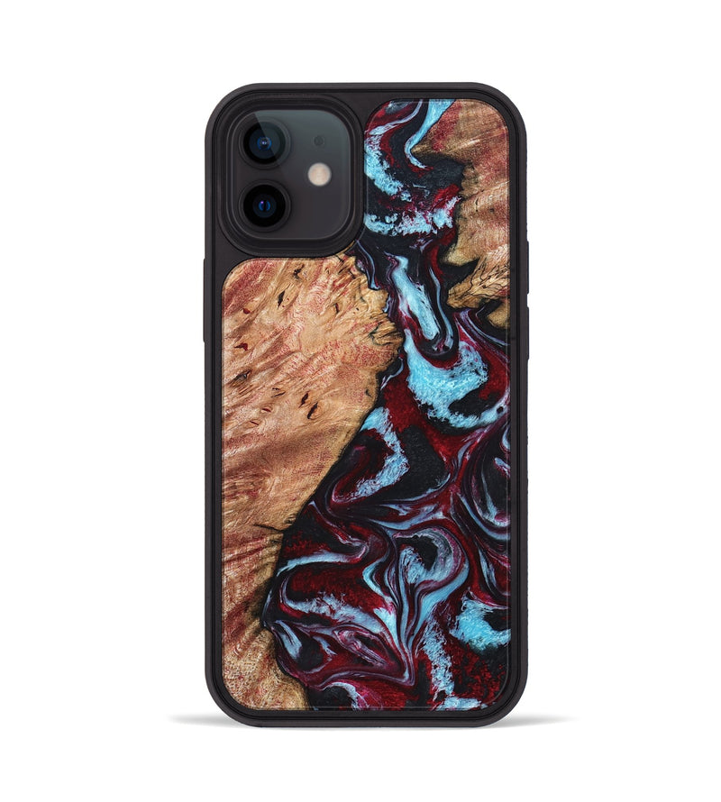 iPhone 12 Wood Phone Case - Marco (Red, 819898)