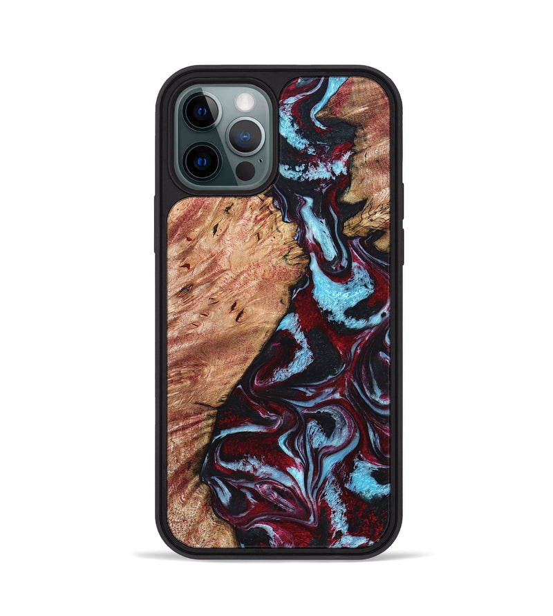 iPhone 12 Pro Wood Phone Case - Marco (Red, 819898)