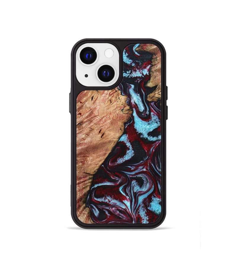 iPhone 13 mini Wood Phone Case - Marco (Red, 819898)