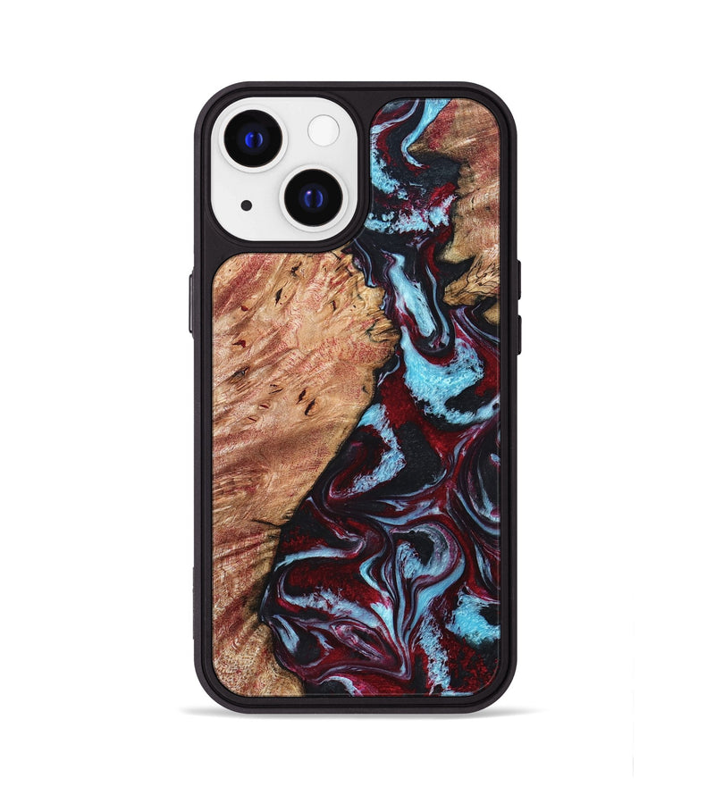 iPhone 13 Wood Phone Case - Marco (Red, 819898)