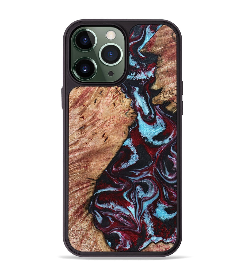 iPhone 13 Pro Max Wood Phone Case - Marco (Red, 819898)