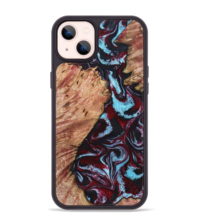 iPhone 14 Plus Wood Phone Case - Marco (Red, 819898)
