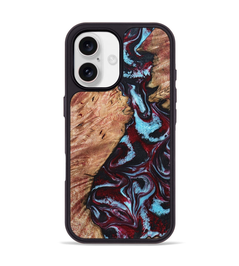iPhone 17 Wood Phone Case - Marco (Red, 819898)