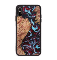 iPhone Xs Max Wood Phone Case - Marco (Red, 819898)