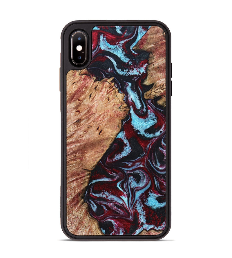 iPhone Xs Max Wood Phone Case - Marco (Red, 819898)