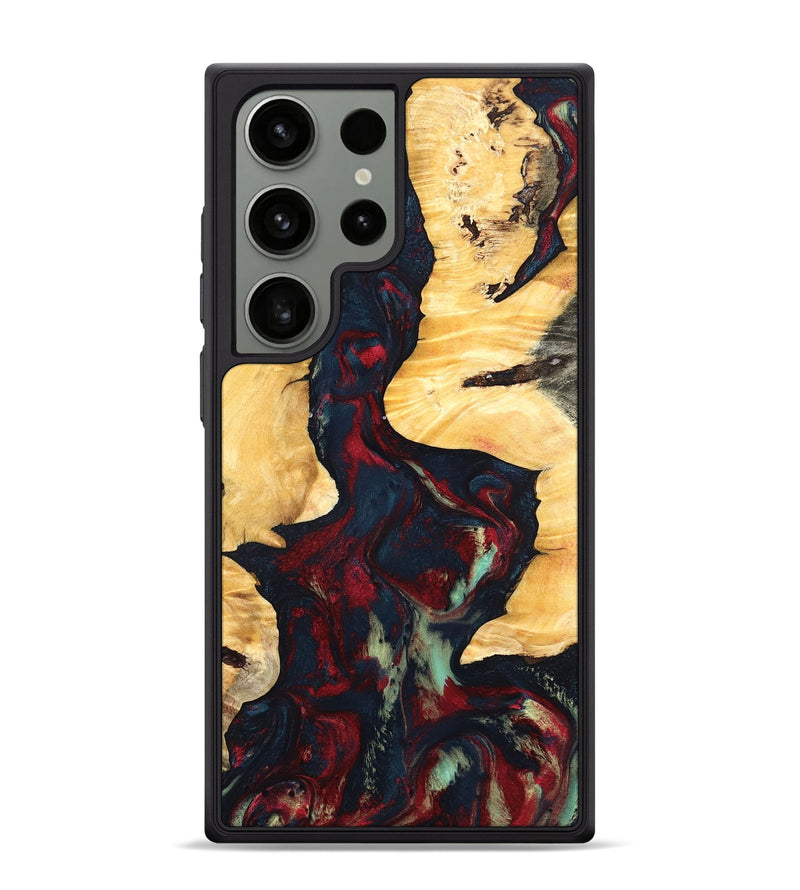 Galaxy S24 Ultra Wood Phone Case - Hiram (Red, 819899)