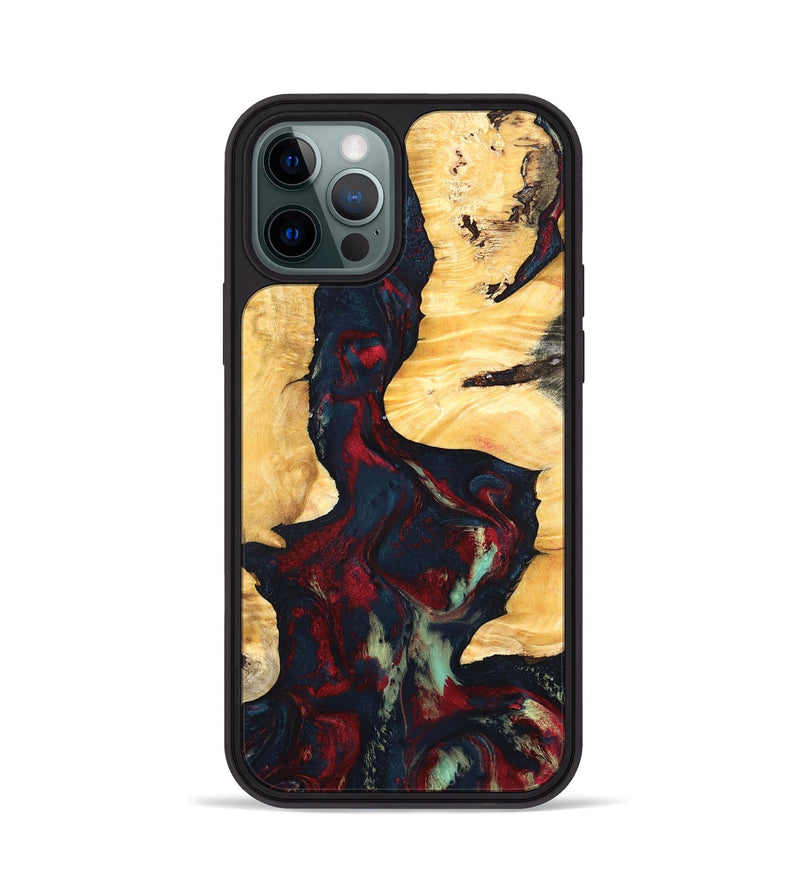 iPhone 12 Pro Wood Phone Case - Hiram (Red, 819899)