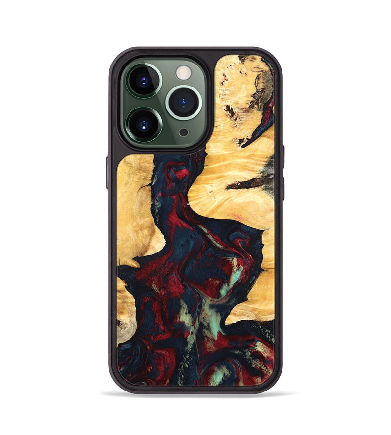 iPhone 13 Pro Wood Phone Case - Hiram (Red, 819899)