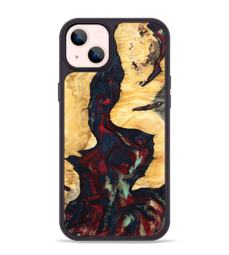 iPhone 14 Plus Wood Phone Case - Hiram (Red, 819899)