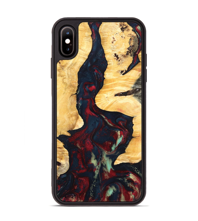 iPhone Xs Max Wood Phone Case - Hiram (Red, 819899)