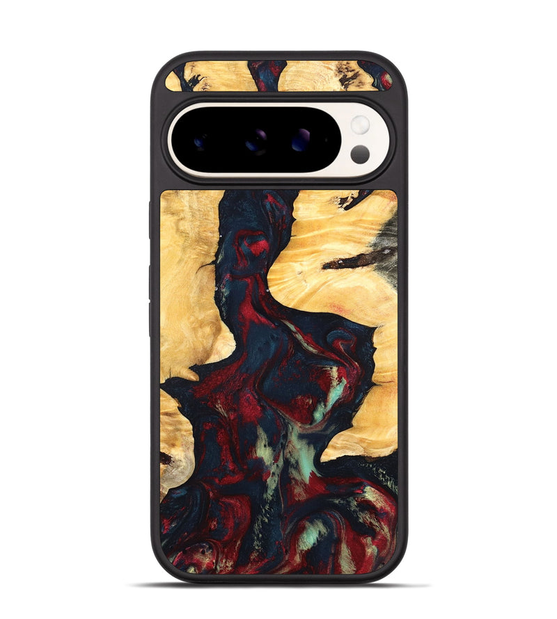 Pixel 9 Wood Phone Case - Hiram (Red, 819899)