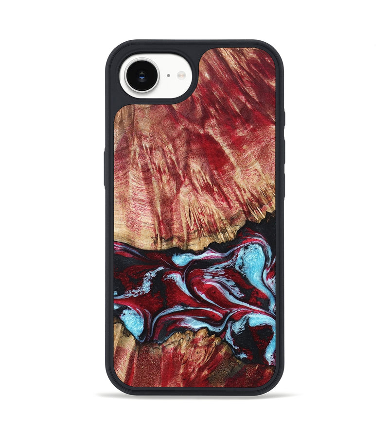 iPhone 16e Wood Phone Case - Lida (Red, 819901)