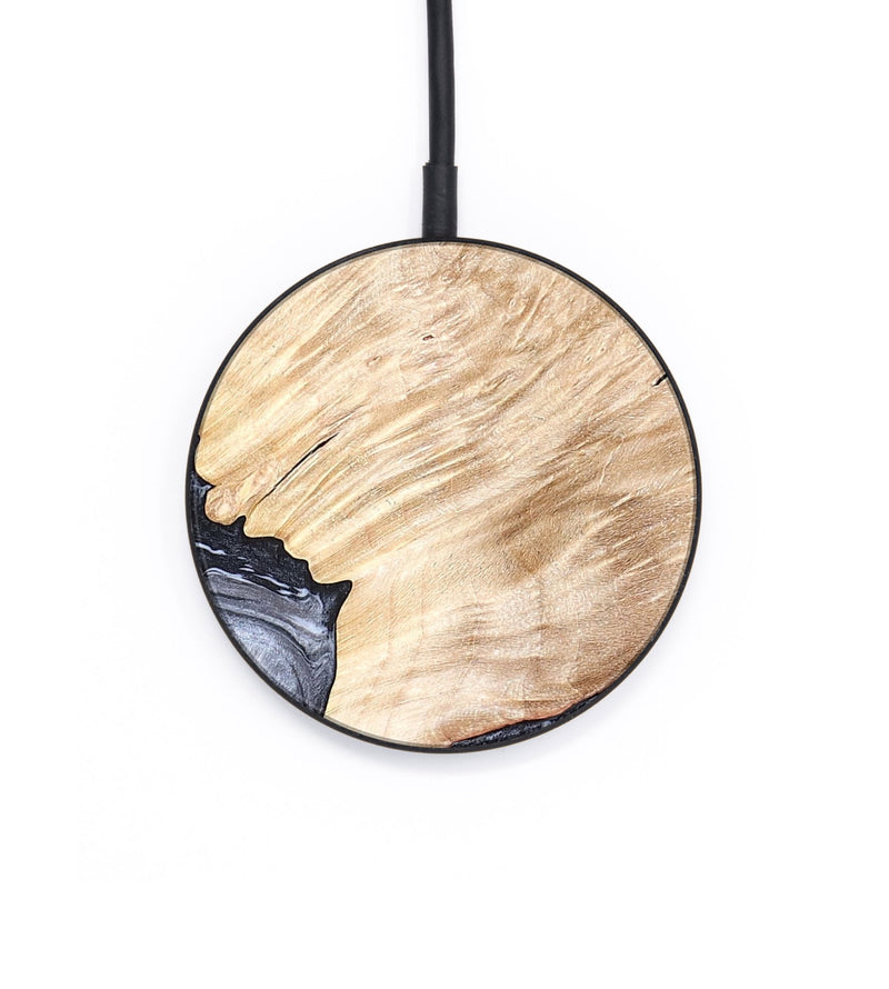 Circle Wood Wireless Charger - Elton (Black & White, 819903)
