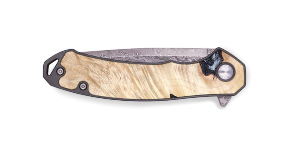 EDC Wood Pocket Knife - Elton (Black & White, 819903)