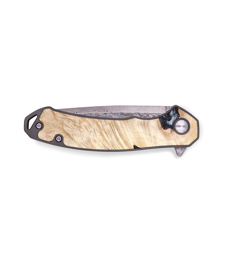 EDC Wood Pocket Knife - Elton (Black & White, 819903)