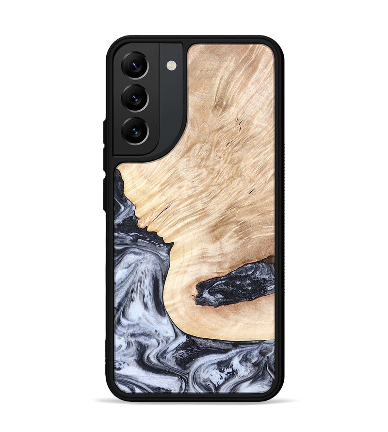 Galaxy S22 Plus Wood Phone Case - Elton (Black & White, 819903)