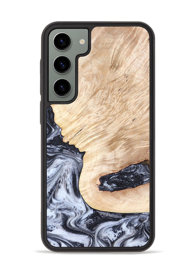 Galaxy S23 Plus Wood Phone Case - Elton (Black & White, 819903)