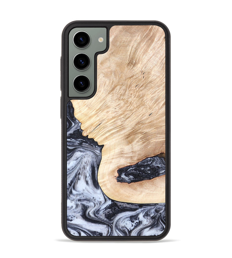 Galaxy S23 Plus Wood Phone Case - Elton (Black & White, 819903)