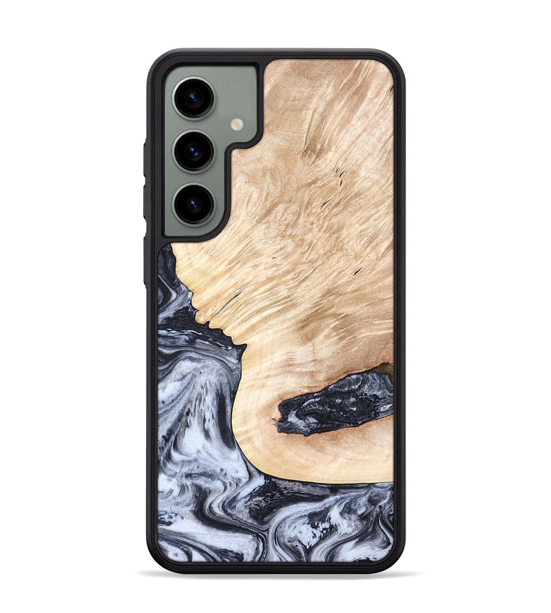 Galaxy S24 Plus Wood Phone Case - Elton (Black & White, 819903)
