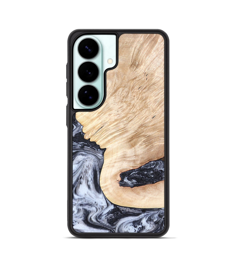 Galaxy S26 Wood Phone Case - Elton (Black & White, 819903)
