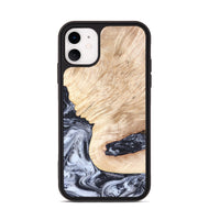 iPhone 11 Wood Phone Case - Elton (Black & White, 819903)