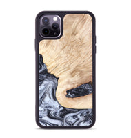iPhone 11 Pro Max Wood Phone Case - Elton (Black & White, 819903)