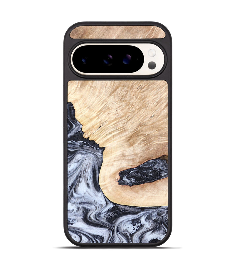 Pixel 9 Wood Phone Case - Elton (Black & White, 819903)