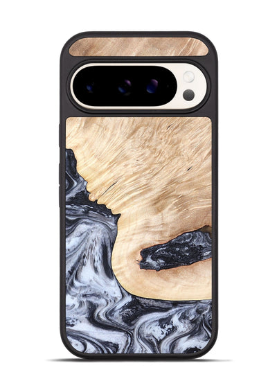 Pixel 9 Pro Wood Phone Case - Elton (Black & White, 819903)