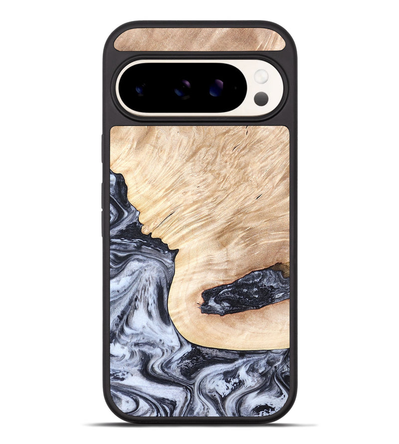 Pixel 9 Pro XL Wood Phone Case - Elton (Black & White, 819903)
