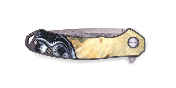 EDC Wood Pocket Knife - Amirah (Black & White, 819906)