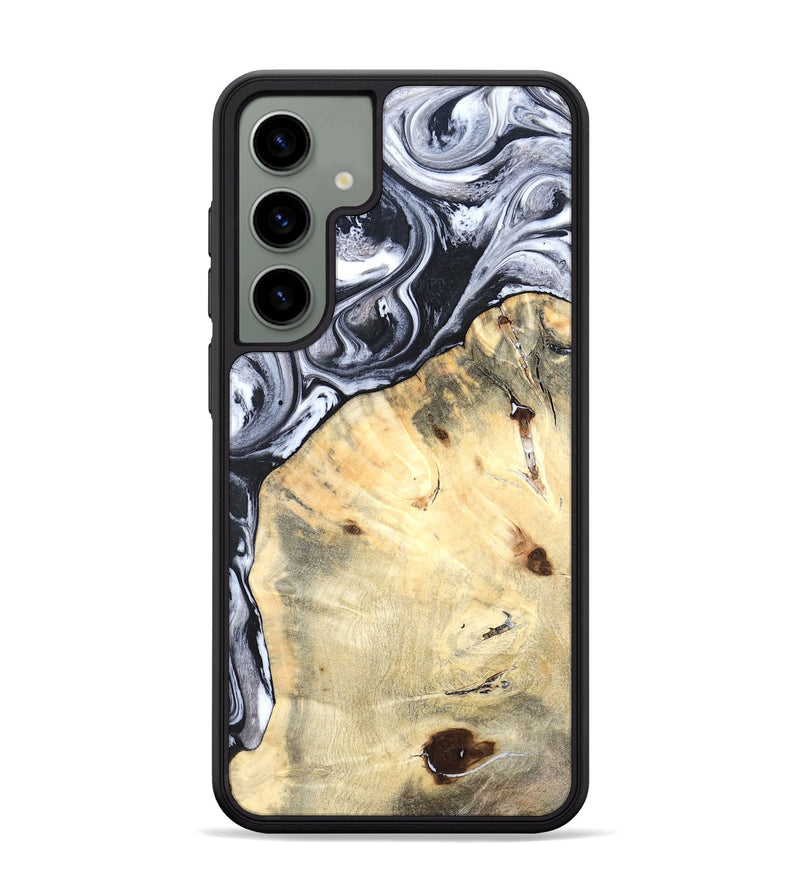 Galaxy S24 Plus Wood Phone Case - Amirah (Black & White, 819906)