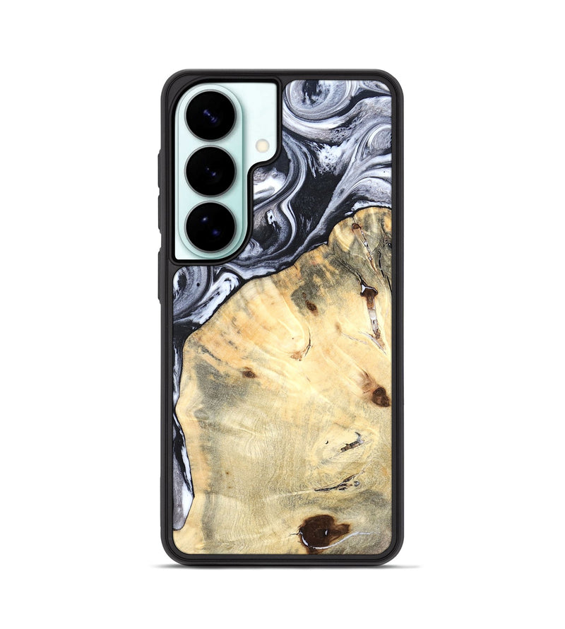 Galaxy S26 Wood Phone Case - Amirah (Black & White, 819906)