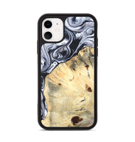 iPhone 11 Wood Phone Case - Amirah (Black & White, 819906)