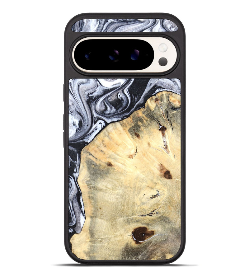 Pixel 10 Pro XL Wood Phone Case - Amirah (Black & White, 819906)