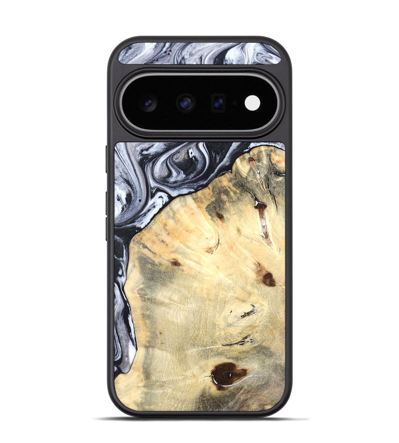 Pixel 11 Pro Wood Phone Case - Amirah (Black & White, 819906)