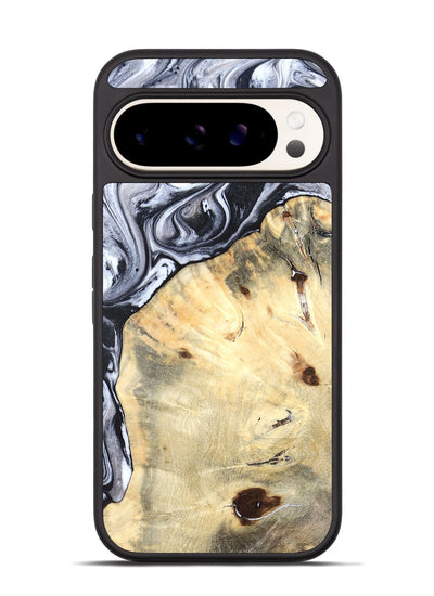 Pixel 9 Pro Wood Phone Case - Amirah (Black & White, 819906)