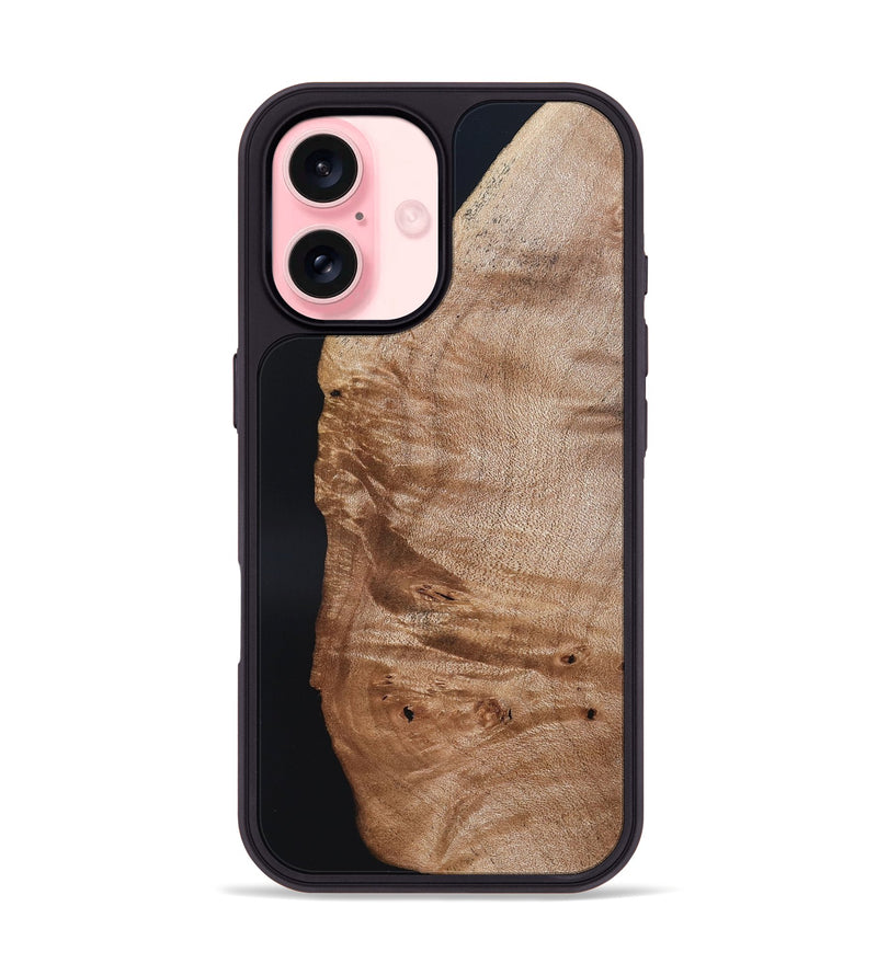 iPhone 16 Wood Phone Case - Davin (Wood Burl, 819909)