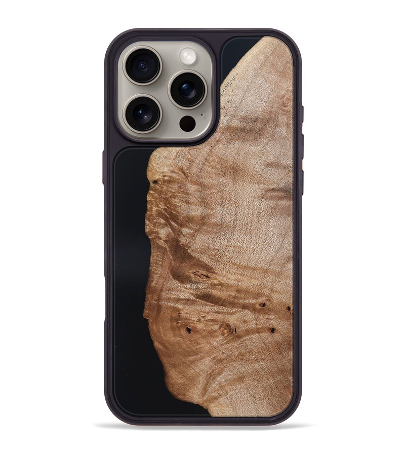 iPhone 16 Pro Max Wood Phone Case - Davin (Wood Burl, 819909)