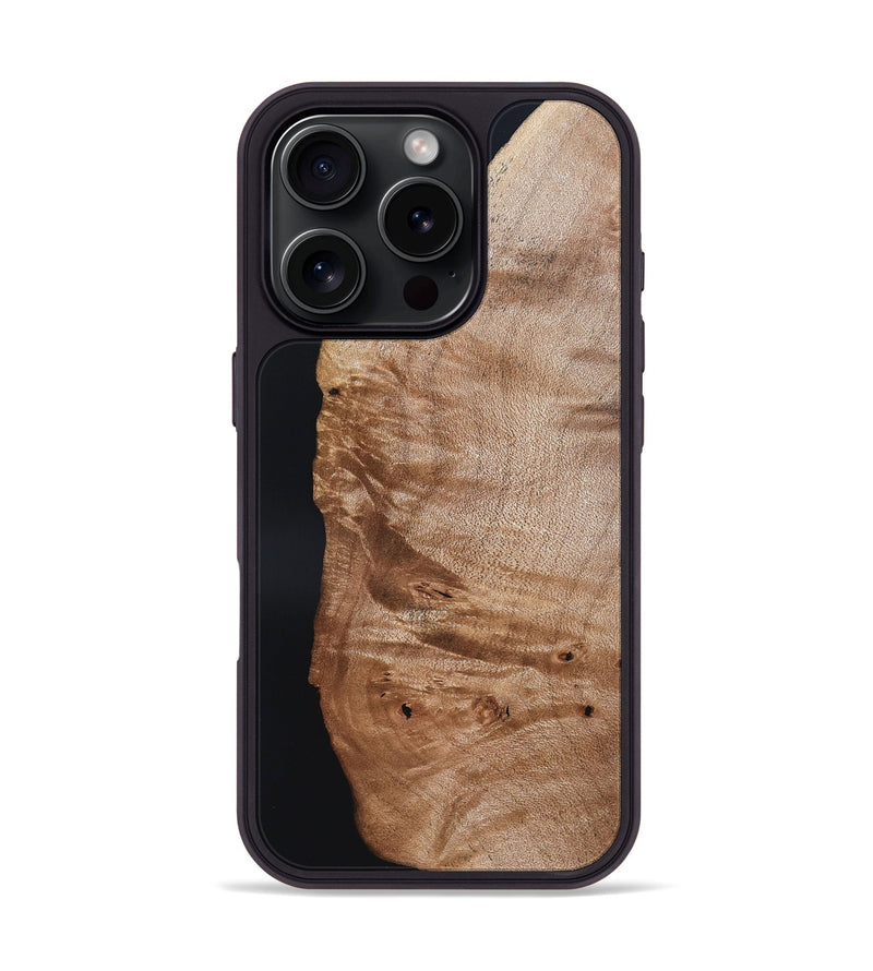 iPhone 16 Pro Wood Phone Case - Davin (Wood Burl, 819909)