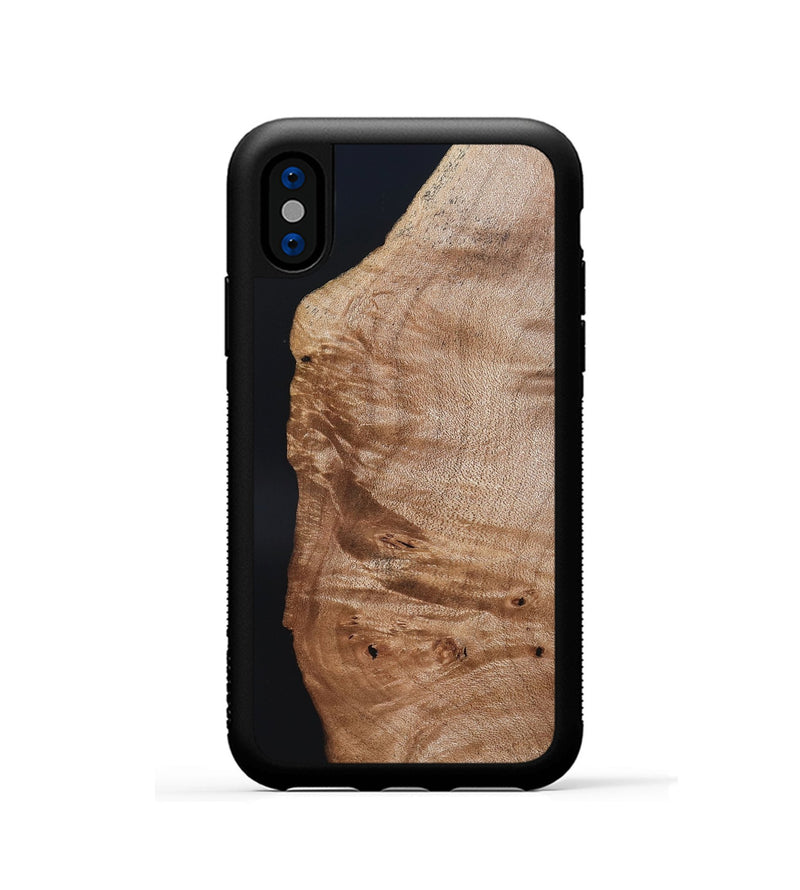 iPhone Xs Wood Phone Case - Davin (Wood Burl, 819909)