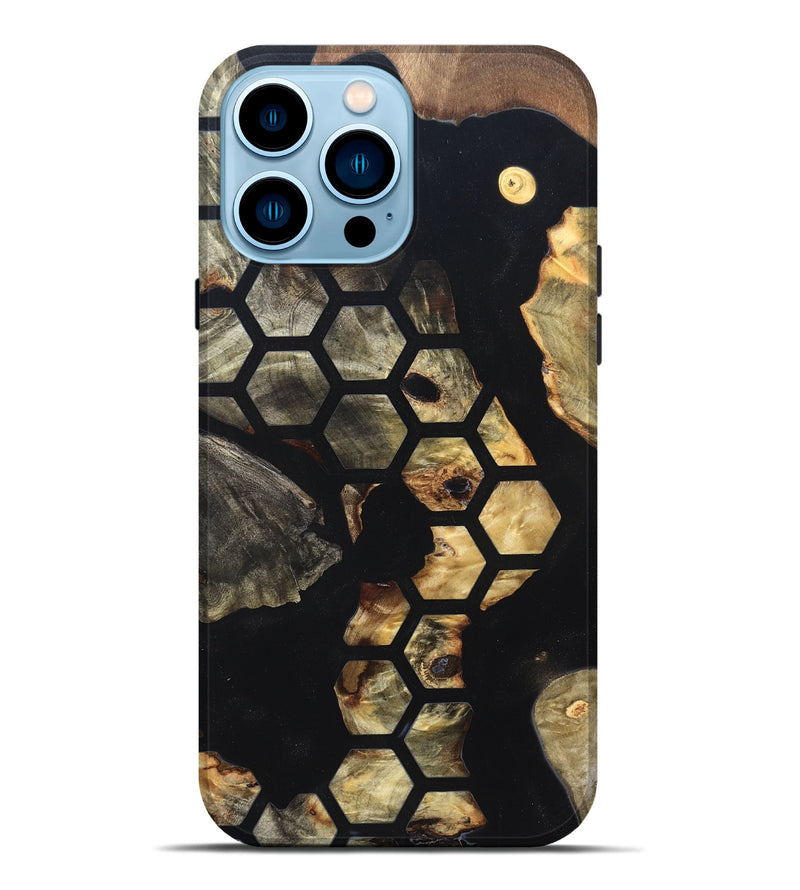 iPhone 14 Pro Max Wood Live Edge Phone Case - Zaire (Pattern, 819918)