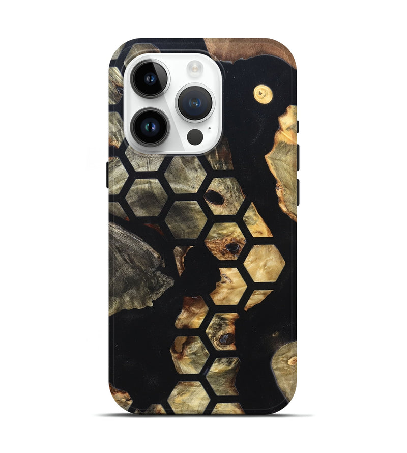 iPhone 15 Pro Wood Live Edge Phone Case - Zaire (Pattern, 819918)